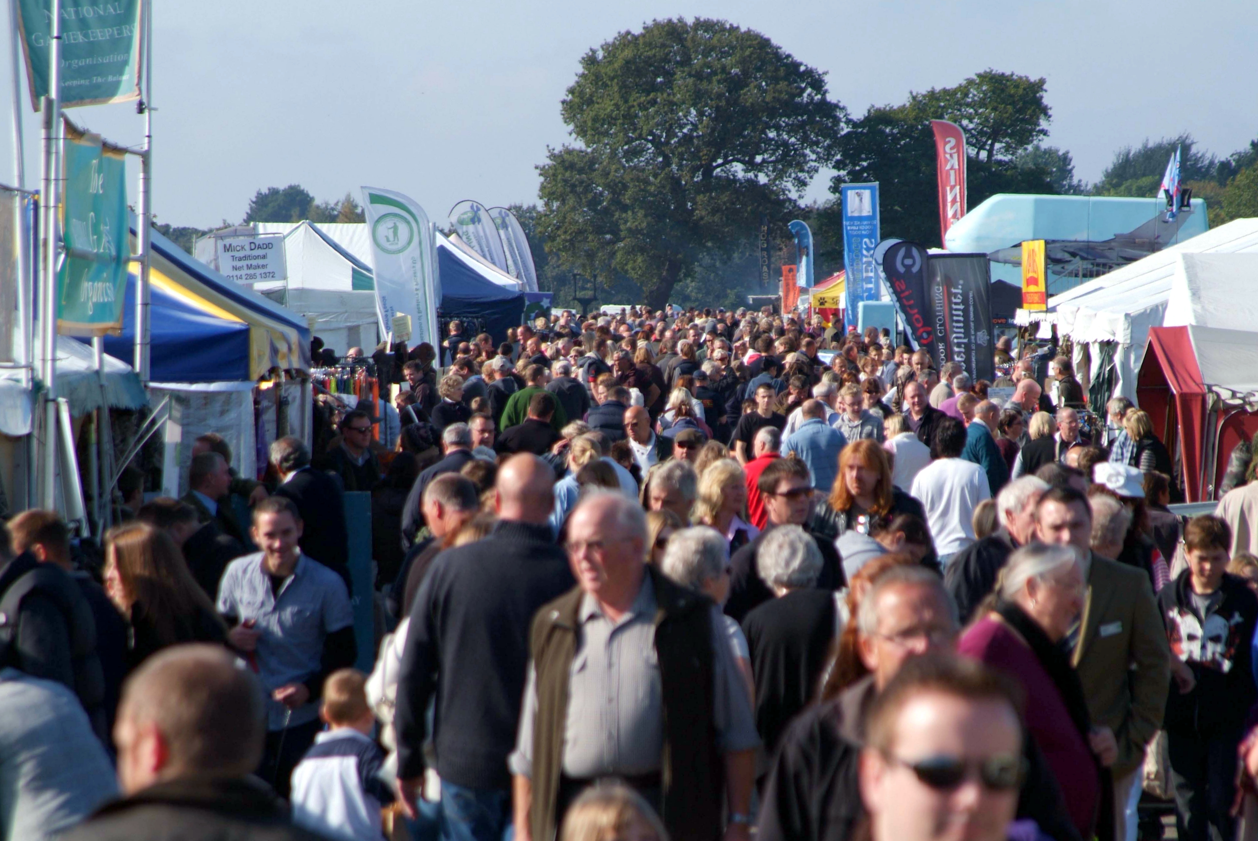 Crowds gather at the Newark Robin Hood Game & Country Show