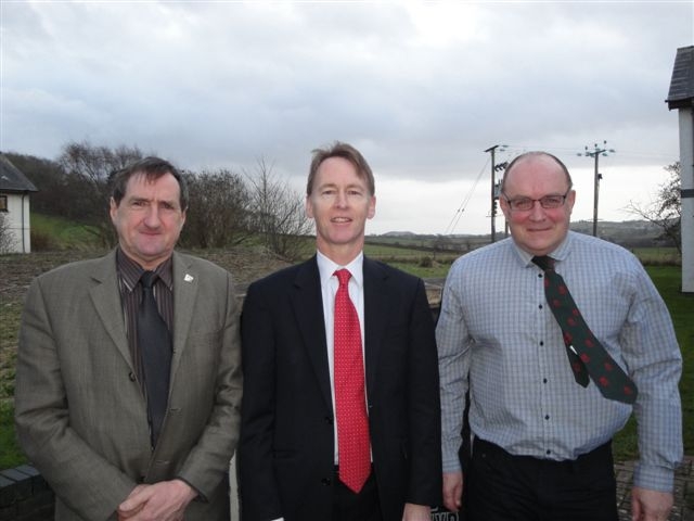 From left: FUW president Emyr Jones, Natural Resources Wales chief executive Emyr Roberts and FUW land use and parliamentary committee chairman Gavin Williams.