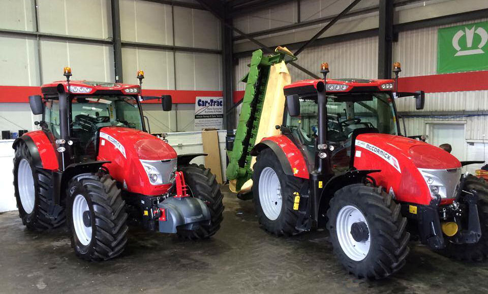 McCormick X7 Pro Drive tractors ready and waiting for the Severn Farm Machinery Open Day on December 10.