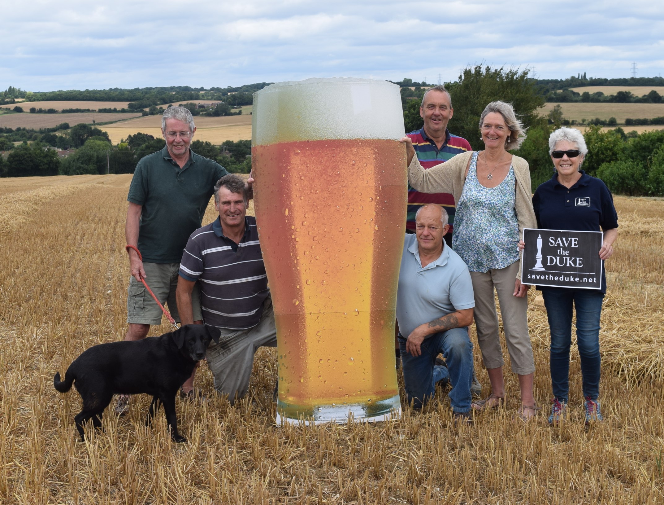 Somersham farmers campaigning to save the historic pub