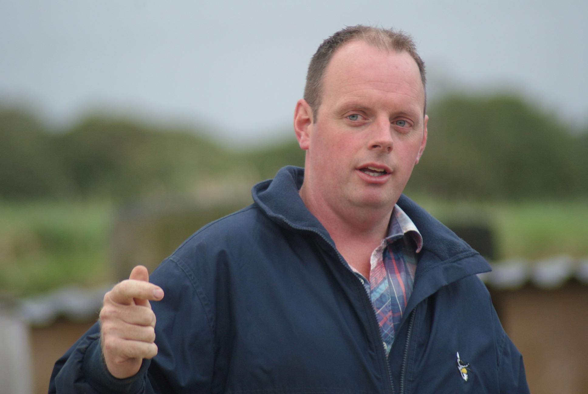 The farm walk was led by Paul George whose passion for the industry and particularly his cows, was evident throughout the evening