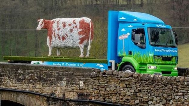 A sculpture of England's fattest ever cow has been unveiled (Photo: Great Yorkshire Show)