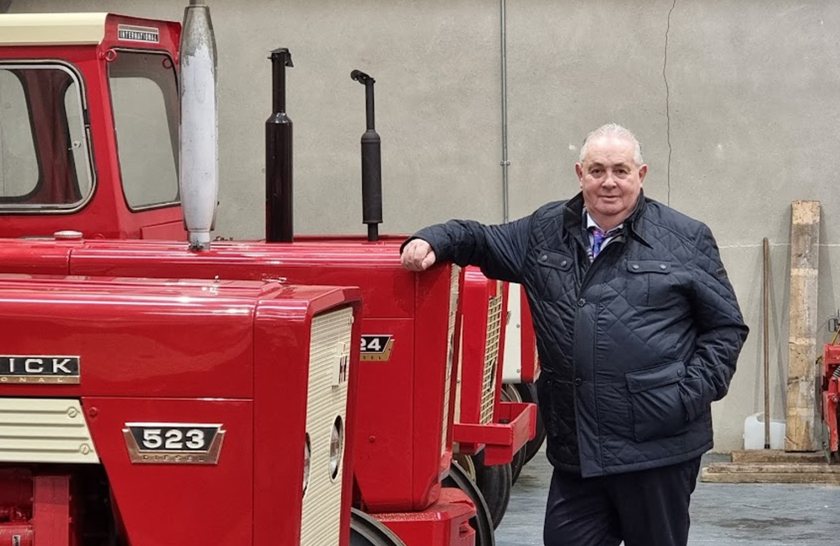 The tractors will be sold on-site on behalf of well-known machinery collector Aidan Strain