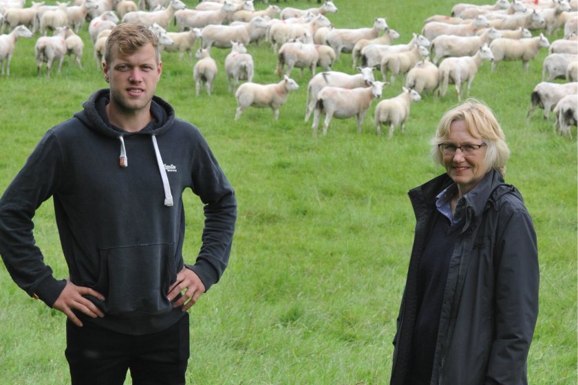 Monitoring flock performance has been fundamental to improved profitability, according to farmers Carine Kidd and Peredur Owen