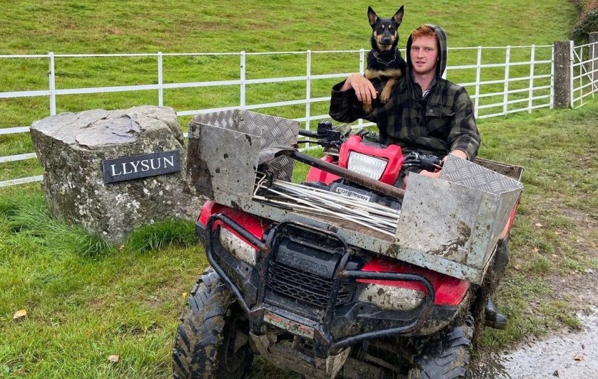 Morgan is now successfully running the business in his father’s memory, milking 500 cows and keeping a flock of sheep