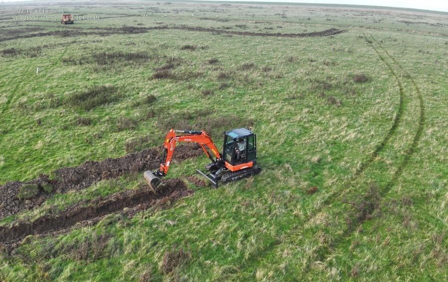 Where once there was dry land, the new wetland will retain winter rainfall to ensure water levels remain higher into the spring and summer