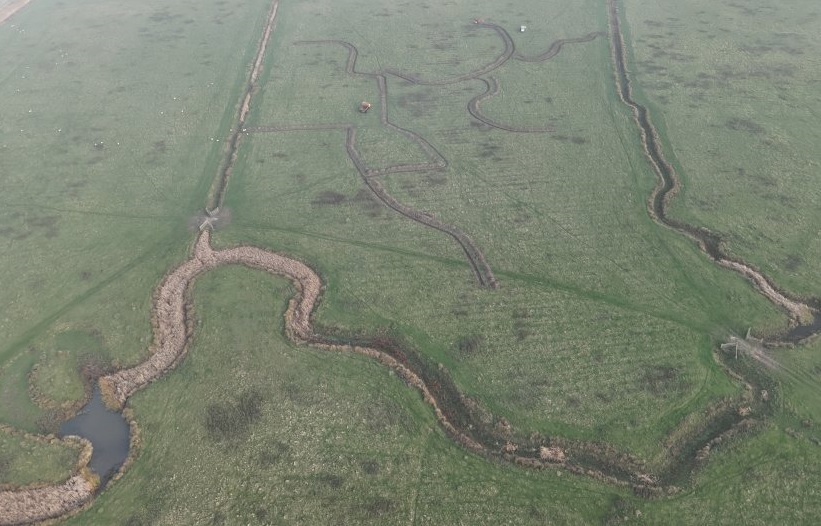 The new wetland will retain winter rainfall to ensure water levels remain higher into the spring and summer