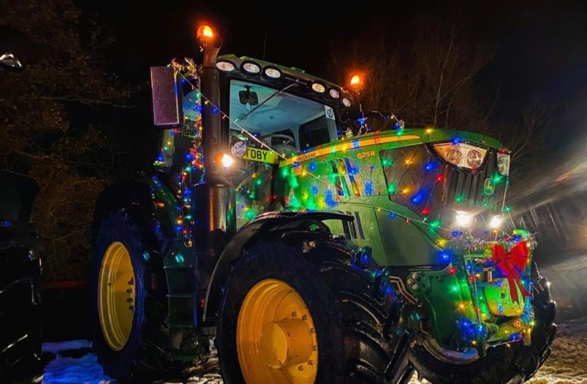 The Weald of Kent Young Farmers Club held its first annual Light It Up Tractor Run on Sunday 18 December