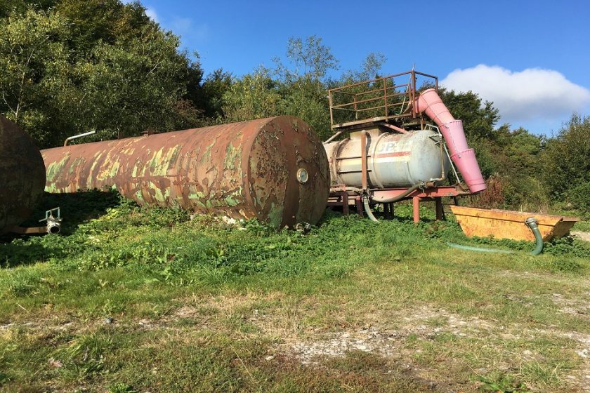 One of the tanks used to spread sewage illegally on a Wiltshire farm (Photo: Environment Agency)