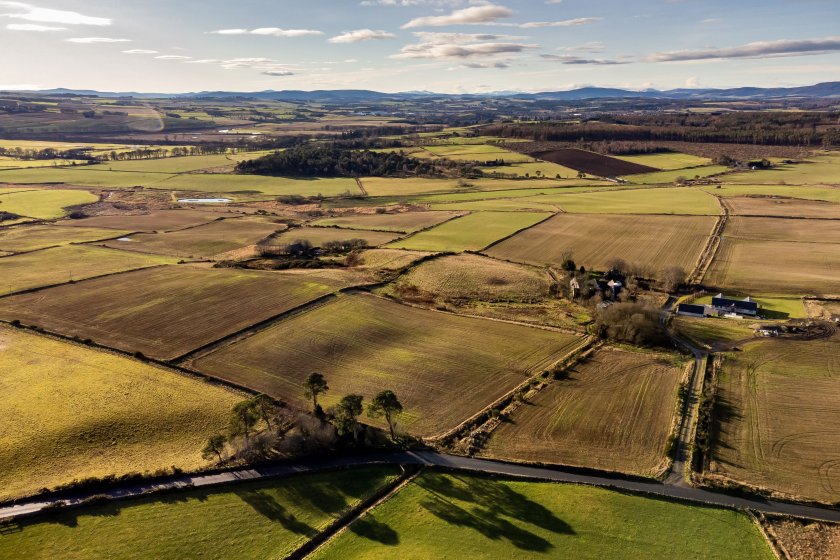 On the market through is Newlands, lying in a productive area of farmland in central Aberdeenshire.