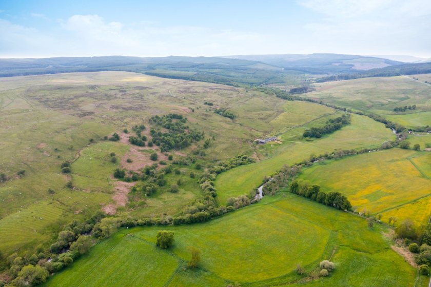 The property extends to about 364 acres (147 hectares) and is situated in Redesdale (Photo: Galbraith)