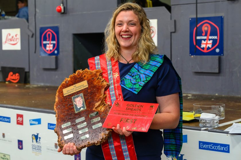 (Photo: Wool Handling winner, Rosie Keenan)