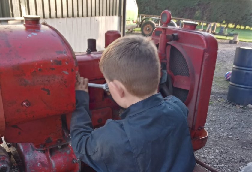 Buddy’s efforts will be on show at the Newark Vintage Tractor and Heritage Show