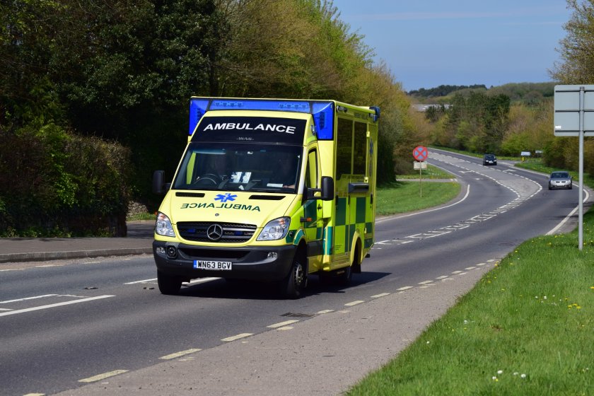 A 68-year-old woman was pronounced dead at the scene following the tractor collision