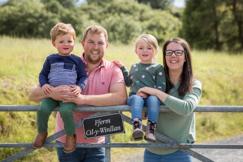 Eifion Pughe and Menna Williams have been hosting a trial using different herbal lay establishment methods