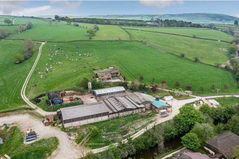 The farm, located in the Aire Valley, includes a fully equipped dairy unit (Photo: GSC Grays)