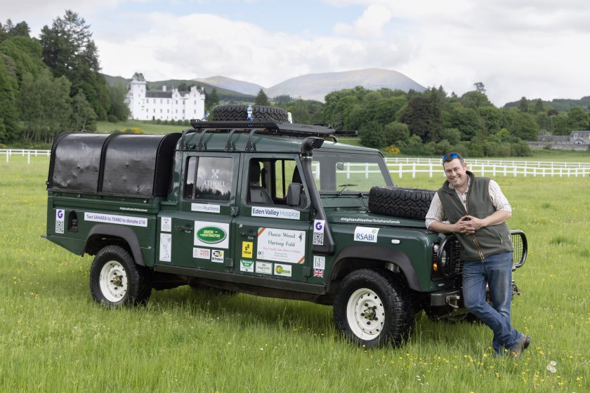 Hugh Chamberlain is preparing to embark on a 5,000-mile overlanding expedition from the Highlands to the Sahara