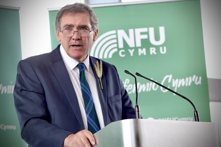 NFU Cymru president Aled Jones said more investment in agriculture provided stability to farmers