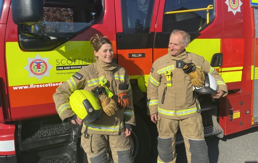 Father and daughter duo Anthony and Toni Dowling are both farmers, and fully trained firefighters