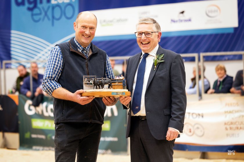 Richard Rettie (L) has a reputation for his dedication in preparing cattle for the UK’s most prestigious show rings