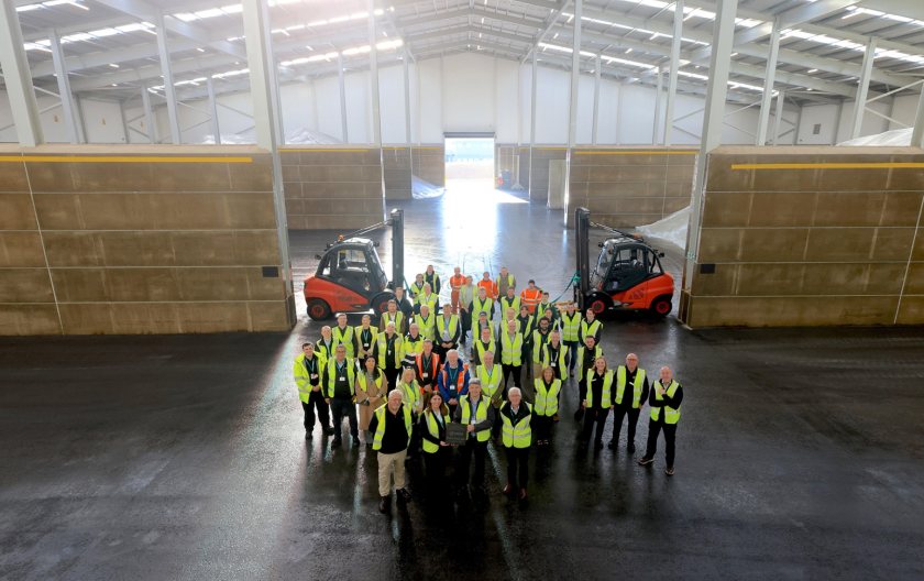 The site features a modern blending plant and a purpose-built 6,000m² fertiliser warehouse