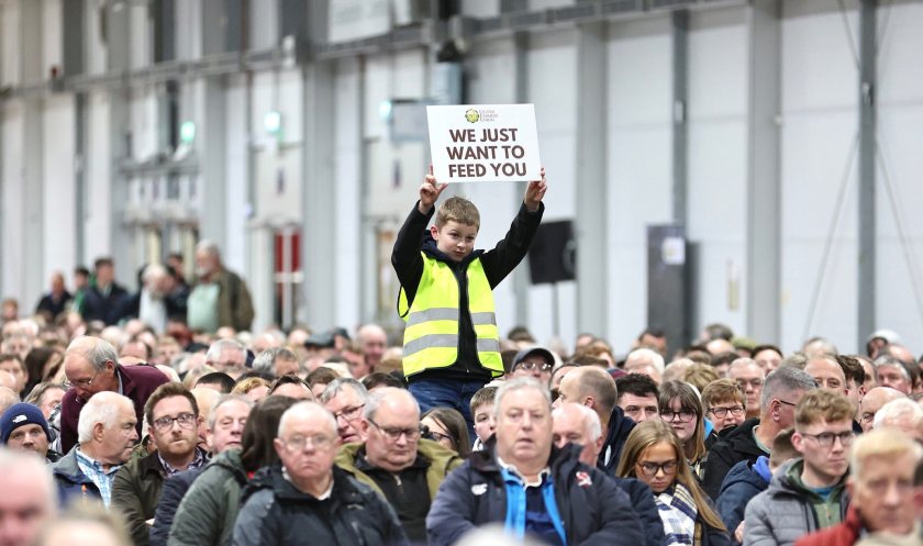 Thousands of Northern Irish farmers and landowners attended last night's rally