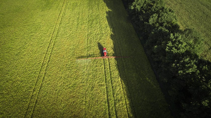 The technology scans the changing terrain as a drone flies across it