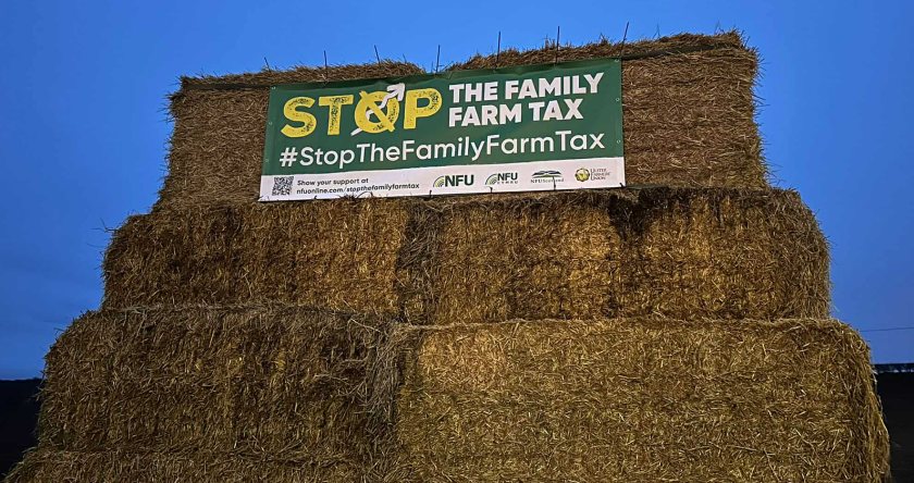 The NFU recently announced a banner campaign urging the government to stop the 'family farm tax'