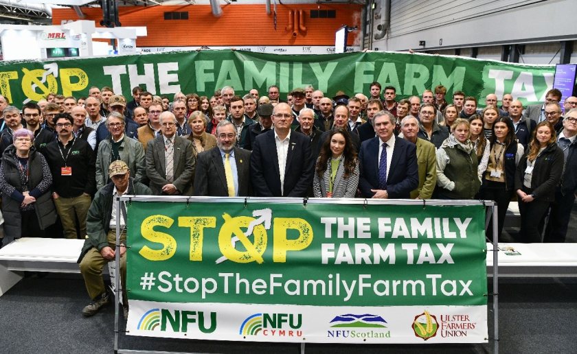 Agriculture-related firms are using LAMMA to share their concern over the 'family farm tax'