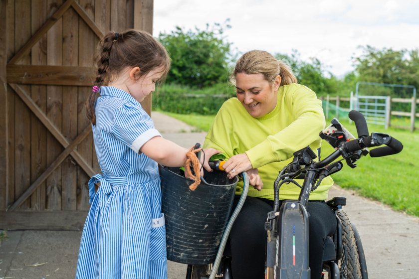 Sarra Wilson, who farms 500 acres in Bedfordshire, was left paralysed after a life-changing accident