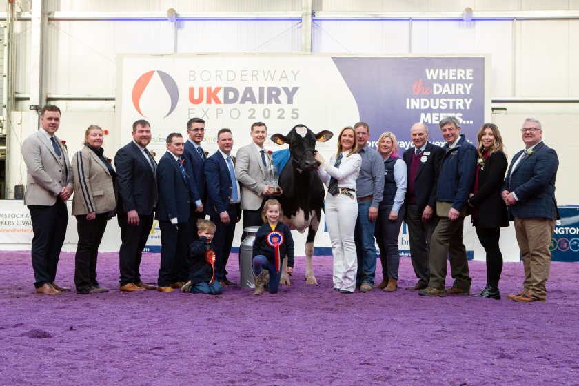 Judges at the Borderway UK Dairy Expo crowned Mag Pandor as Supreme Champion for the second time